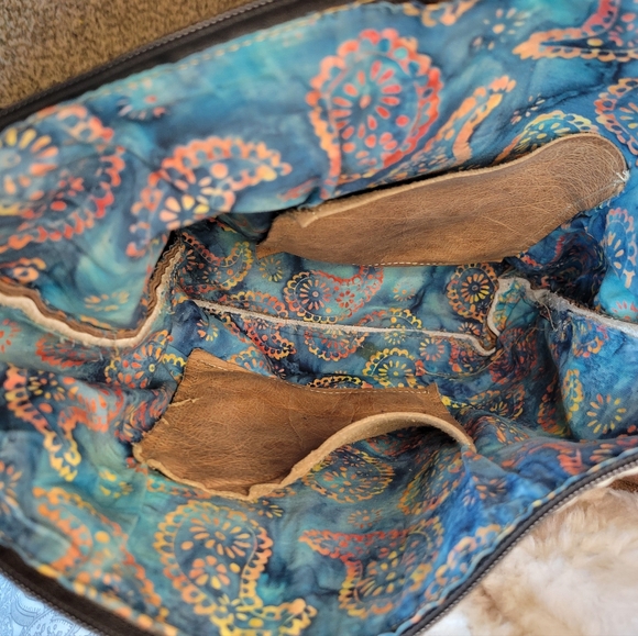 Dancing Cactus Designs Handmade Real Leather Fringe Purse Handbag Bag Cheetah - Picture 9 of 9